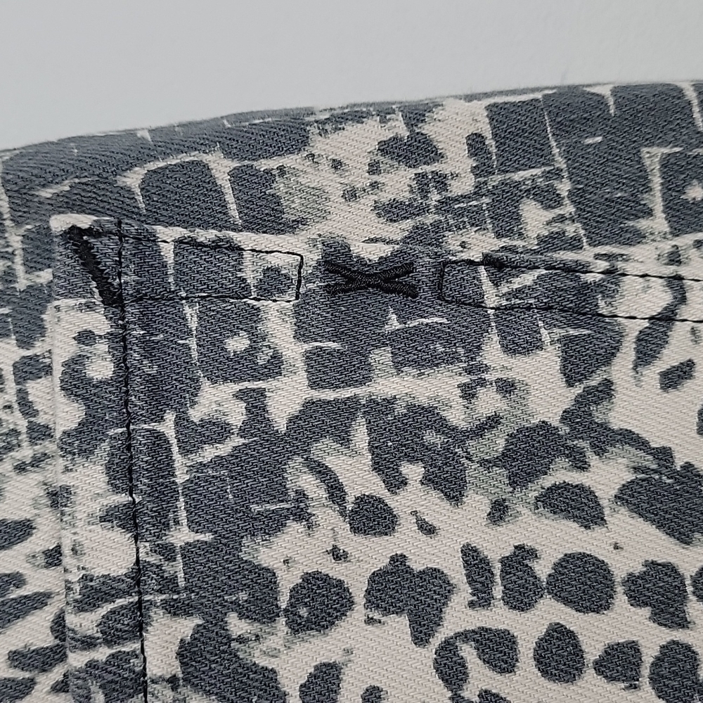 EXPRESS Skinny High Waist Animal Print Ankle Jeans - Picture 7 of 10